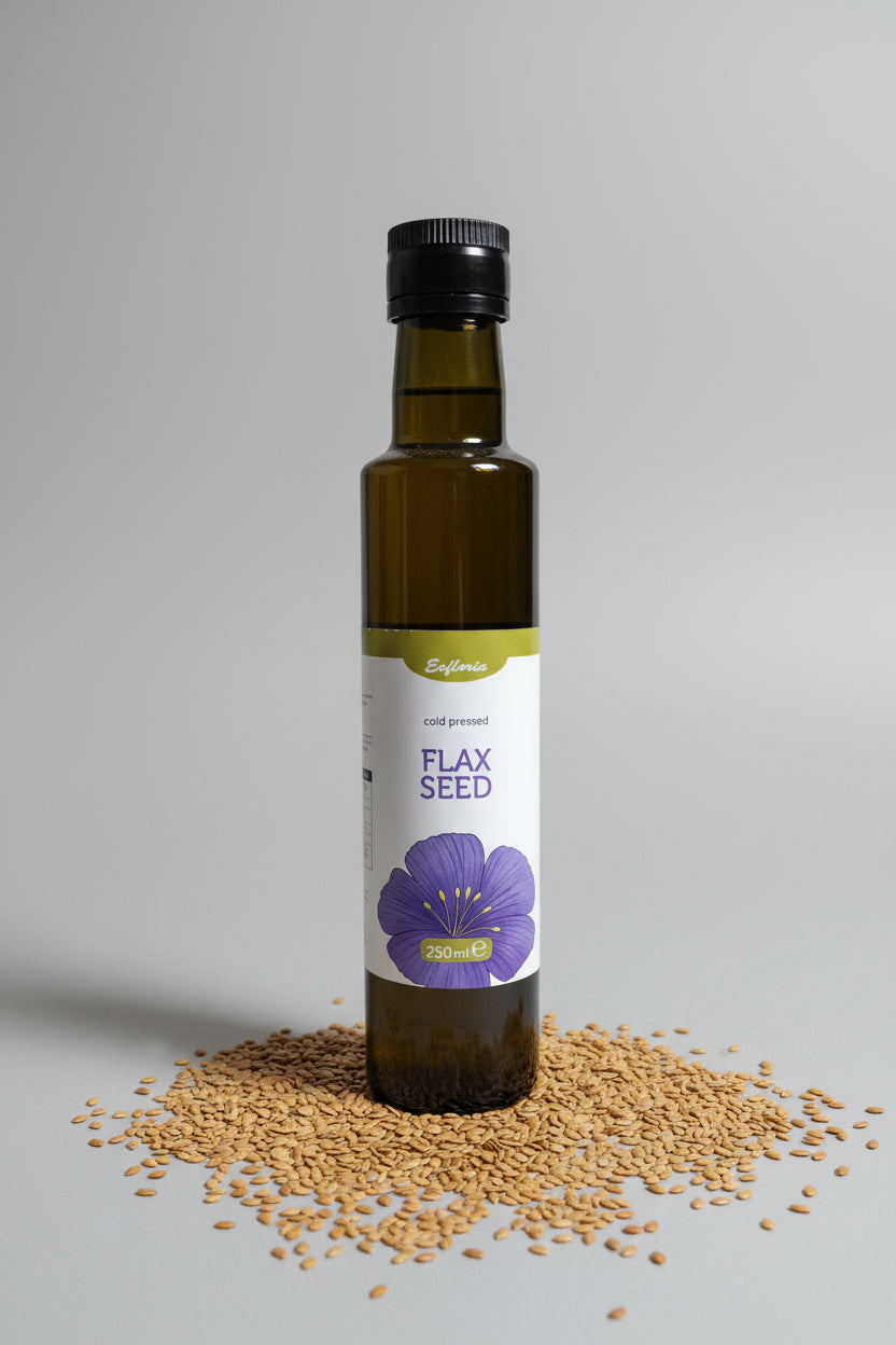 Cold-Pressed Flax Seed Oil - Pure & Natural, 250ml